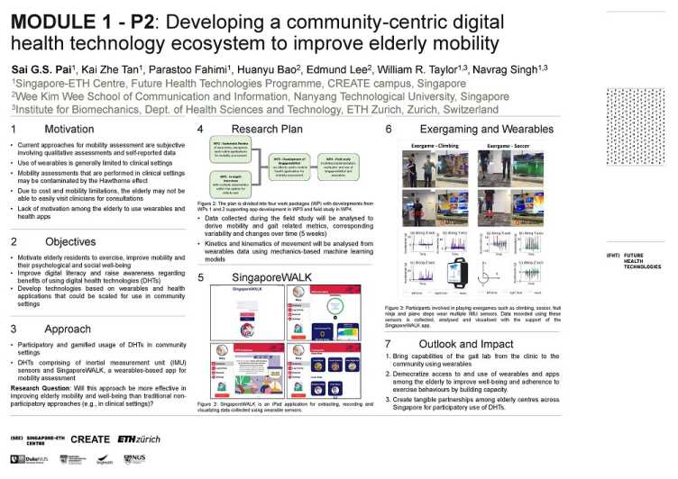 Developing a community-centric digital health technology ecosystem to improve elderly mobility