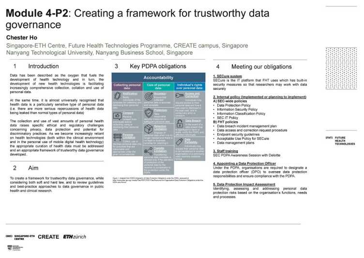 Creating a framework for trustworthy data governance